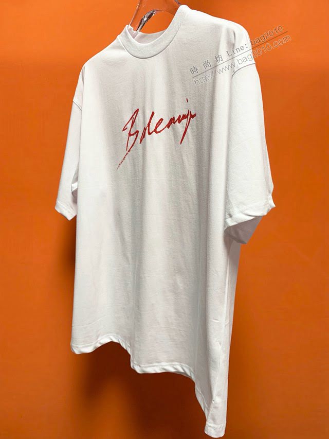 Balenciaga男T恤 2020新款 頂級版本 OS寬鬆版型 巴黎世家男短袖衣  tzy2439